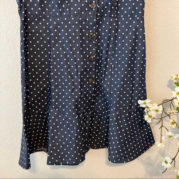 NWT BCBGMaxAzria Puff Sleeve Polka Dot Dress XS - Picture 6 of 9